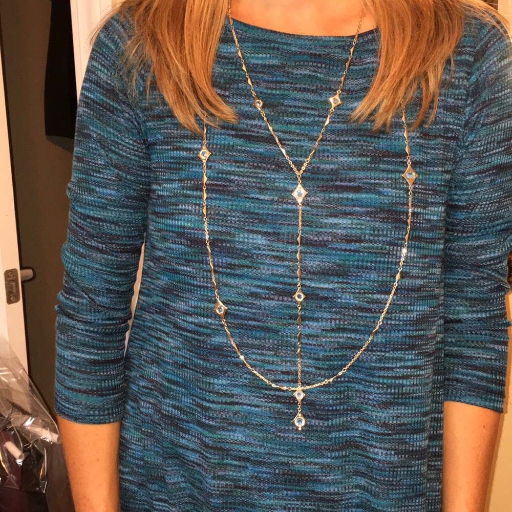 White House Black Market Gold Necklace Set